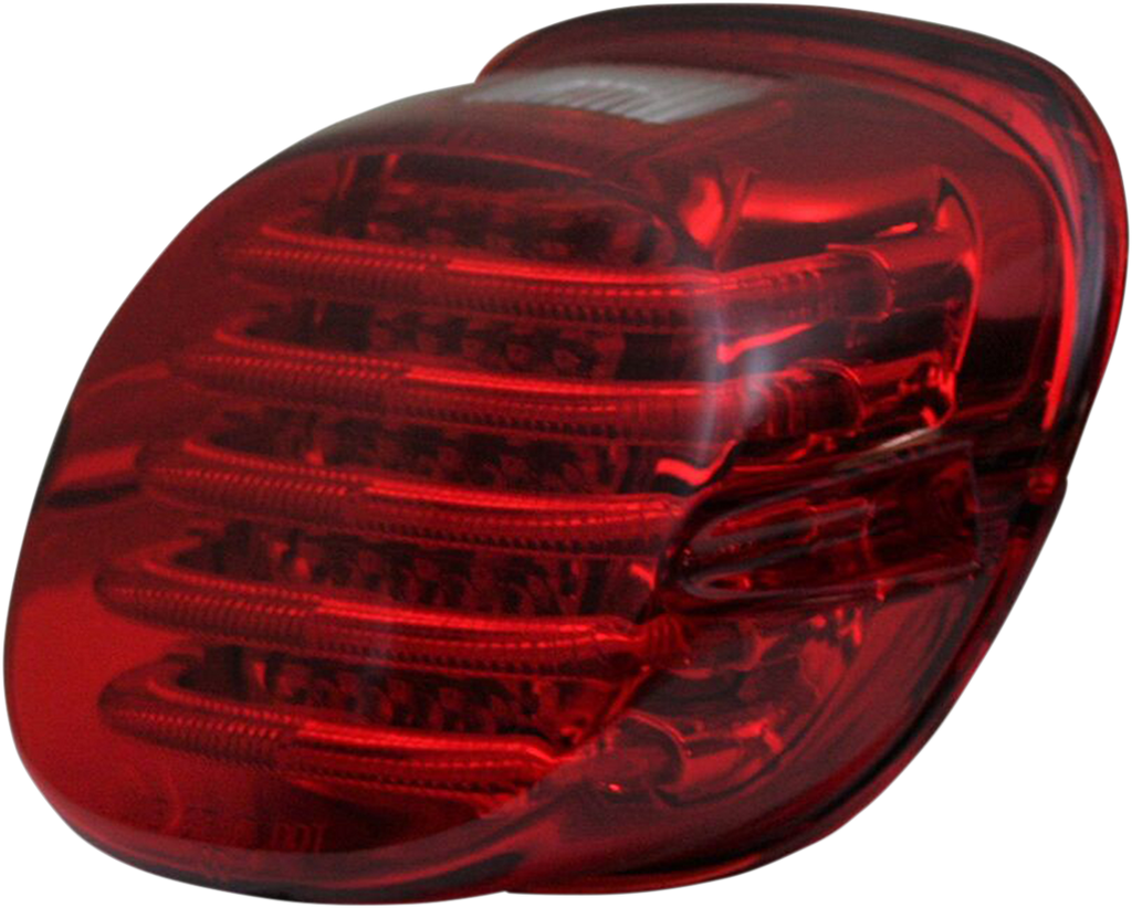 CUSTOM DYNAMICS PB-TL-LPW-R Low Profile Red Taillight with License Plate Illumination for Harley-Davidson Touring Models