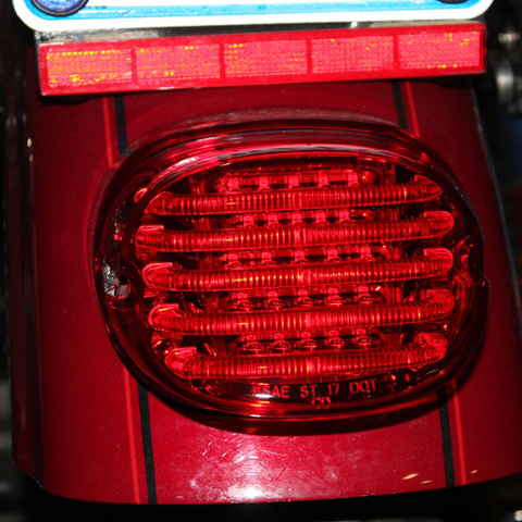 CUSTOM DYNAMICS PB-TL-LP-R Low Profile Red LED Taillight for Harley Davidson Models