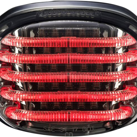 CUSTOM DYNAMICS Smoke Taillight with License Plate Illumination Window for Low Rider and Tri Glide Ultra CVO