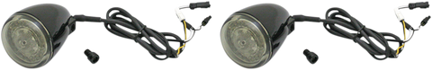 CUSTOM DYNAMICS ProBEAM® Turn Signals for Gloss Black Motorcycle Fenders (Part PB-IND-FTS-AW-B)