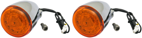 CUSTOM DYNAMICS ProBEAM® Turn Signals - Chrome/Amber PB-IND-RTS-A-C
