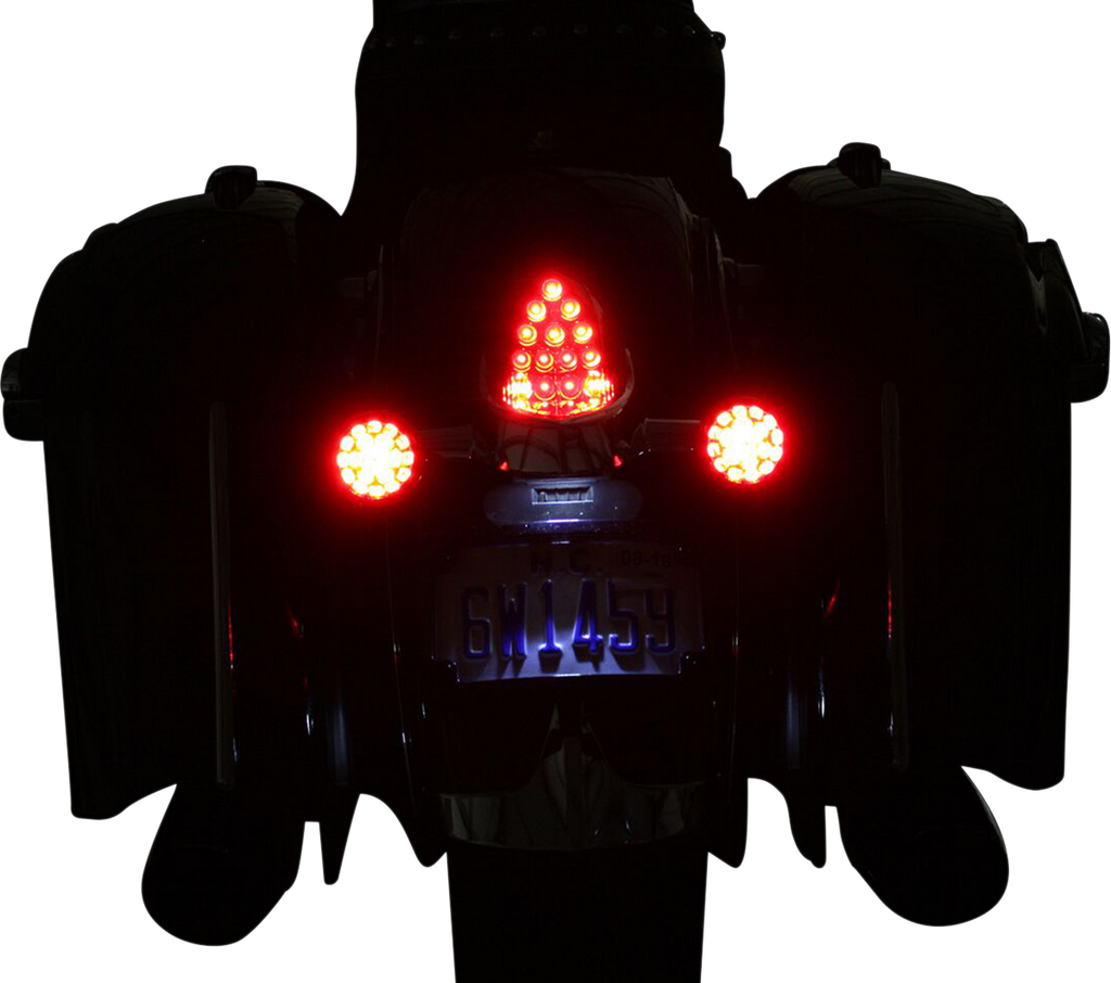 CUSTOM DYNAMICS ProBEAM® Turn Signals - Black/Red PB-IND-RTS-R-B