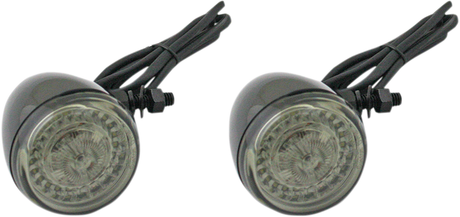 CUSTOM DYNAMICS PB-UNV-ECE-AW-B Universal Front Turn Signal with White Halo and Amber LEDs