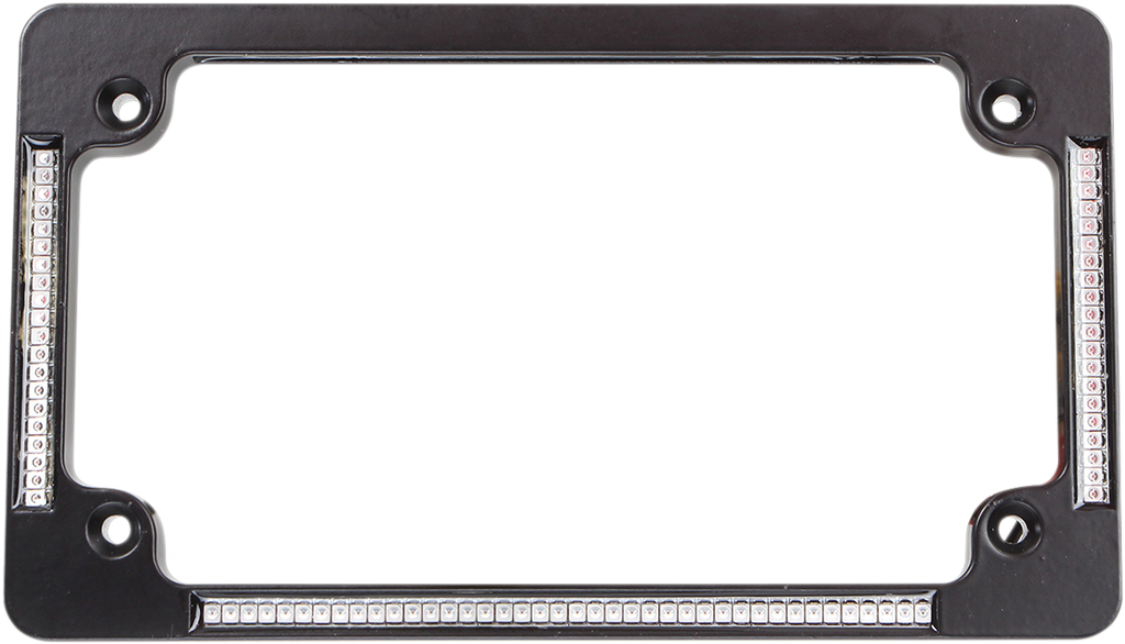 CUSTOM DYNAMICS TF04-B Black License Plate Frame with Integrated LED Lighting
