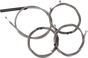 LA CHOPPERS Handlebar Cable/Brake Line Kit - Complete - 18" - 20" Handlebars - Stainless LA-8059KT2-19 - Team Dream Rides
