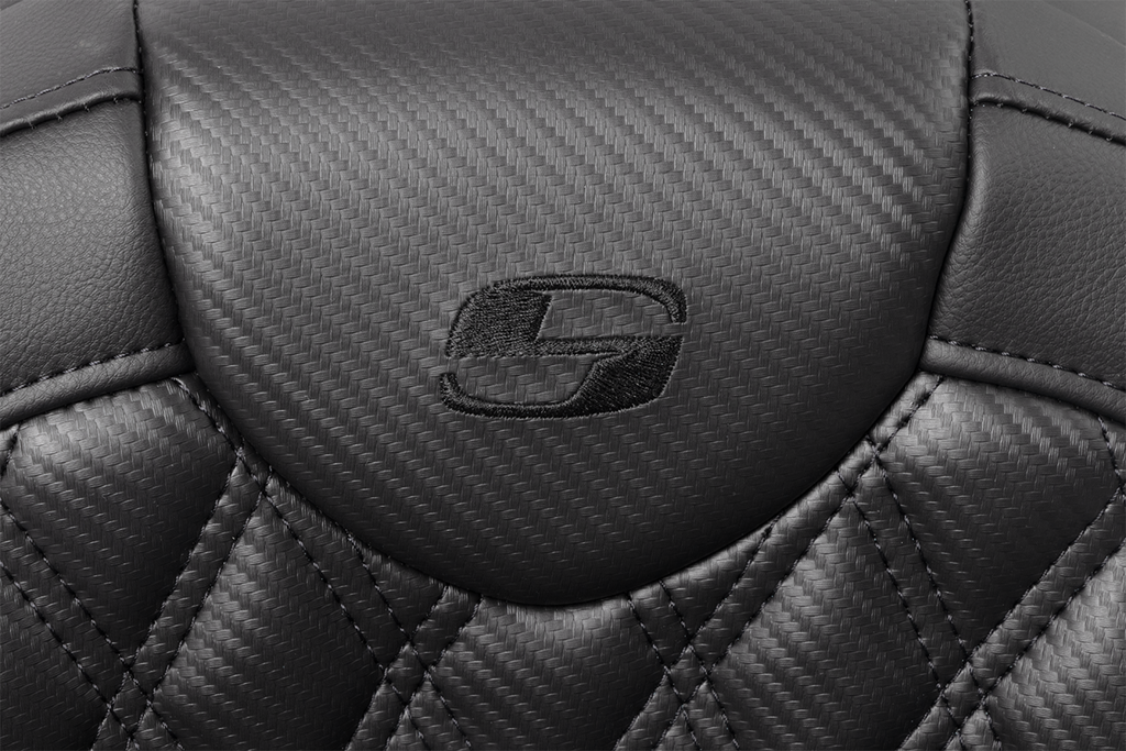 SADDLEMEN Roadsofa* Seat - without Backrest - Lattice Stitch - Carbon Fiber - FL '08-'23 808-07B-206A0 - Team Dream Rides