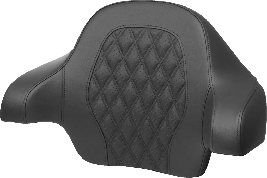 SADDLEMEN Tour-Pak® Backrest Pad with Lattice Stitch in Blue for FL 2014-2024 - Part 814-07-15001