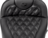SADDLEMEN Roadsofa* Seat - without Backrest - Lattice Stitch - Carbon Fiber - FL '08-'23 808-07B-206A0 - Team Dream Rides