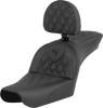 SADDLEMEN RoadSofa™ Seat with Driver Backrest for FXDWG 2004-2005 | Part No. 804-05-182BR