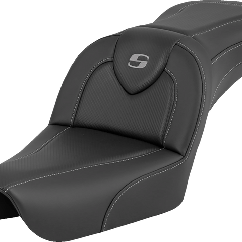 SADDLEMEN RoadSofa* - Carbon Fiber - without Driver Backrest - FXDWG '04-'05 804-05-185 - Team Dream Rides