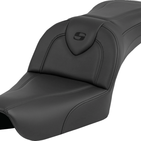 SADDLEMEN RoadSofa* - Black - without Driver Backrest - FXDWG '04-'05 804-05-187 - Team Dream Rides