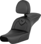 SADDLEMEN RoadSofa* - Black - with Driver Backrest - FXDWG '04-'05 804-05-187BR - Team Dream Rides