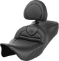 SADDLEMEN Roadsofa* Seat - with Backrest - Tuck-n-Roll - FL '08-'23 808-07B-202B0 - Team Dream Rides