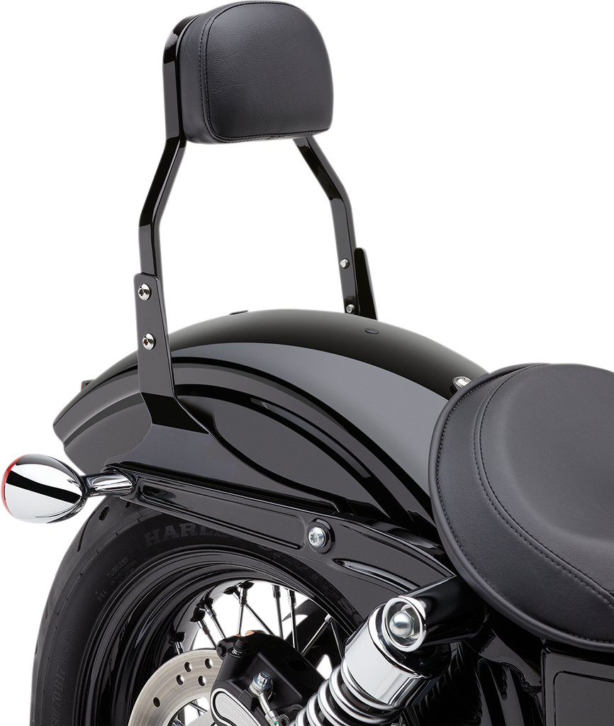 COBRA Mini Sissy Bar - Black - Dyna 602-1102B - Team Dream Rides