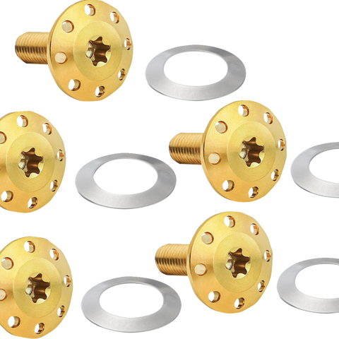 ARLEN NESS Bolt Kit - Holeshot/Front/Floating/Brake Rotor - Spoke Mount - Gold - 5 Pack 300-916 - Team Dream Rides