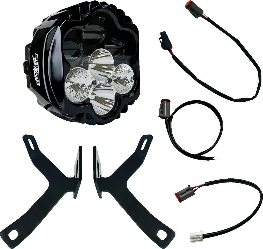 CUSTOM DYNAMICS Shark Demon Headlight for Road Warrior Fairing SD2-MSRW-W