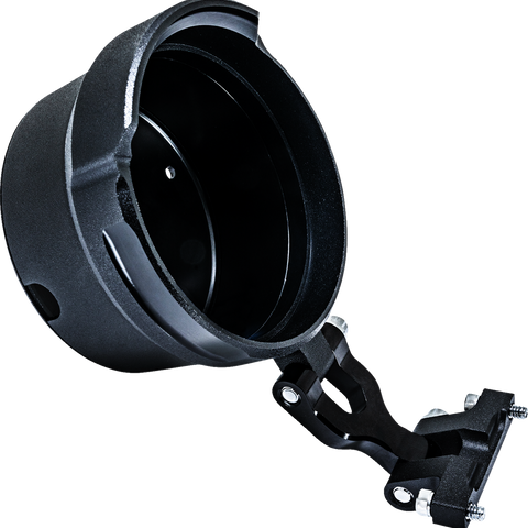 PERFORMANCE MACHINE (PM) Gauge Relocation Kit - Round - Black Ops? 0208-2192-SMB - Team Dream Rides