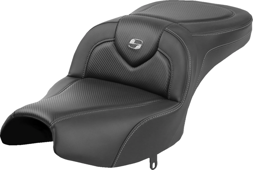 SADDLEMEN Roadsofa™ Seat for Indian Pursuit 2022-2024 – Black Carbon Fiber, Part I22-02-185