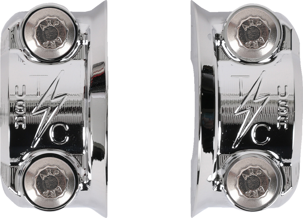 THRASHIN SUPPLY CO. Speedway Perch Clamp - Chrome TSC-2803-3 for 1" Bars with ARP Hardware