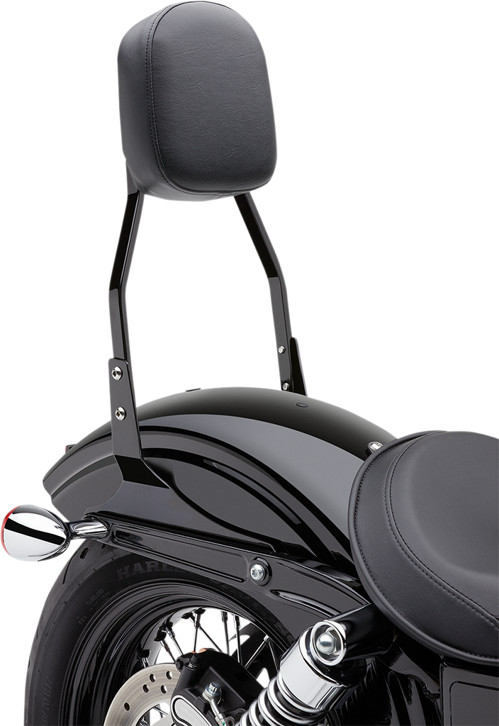 COBRA Standard Sissy Bar - Black - Dyna 602-1152B - Team Dream Rides