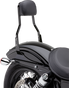COBRA Short Sissy Bar - Black - Dyna 602-1202B - Team Dream Rides