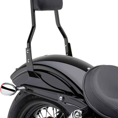 COBRA Short Sissy Bar - Black - Dyna 602-1202B - Team Dream Rides