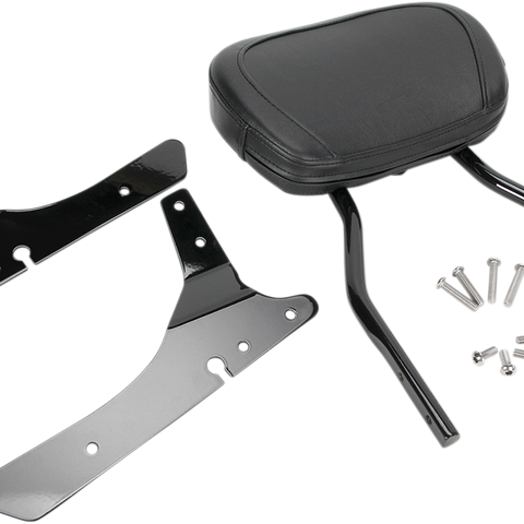 COBRA Round Sissy Bar - Short - Black - Sportster 602-1253B - Team Dream Rides