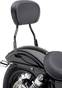 COBRA Round Sissy Bar - Standard - Black - Dyna 602-1302B - Team Dream Rides