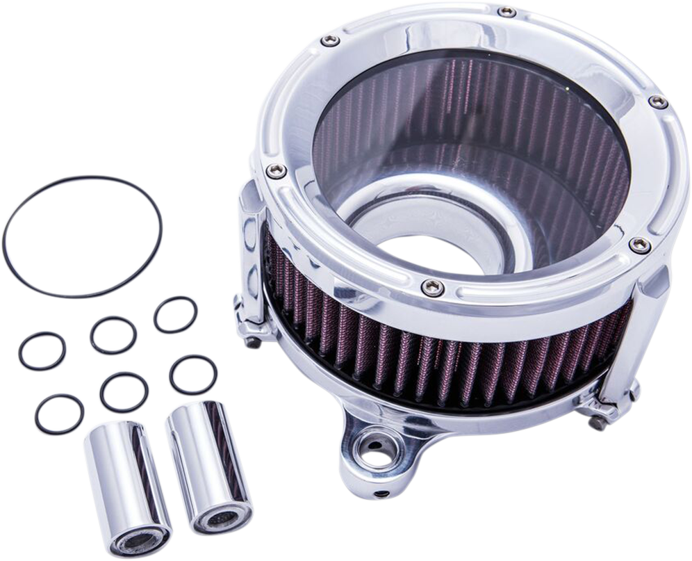 TRASK Assault Charge High-Flow Air Cleaner Chrome TM-1020CH