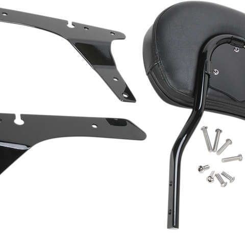 COBRA Round Sissy Bar - Standard - Black - Sportster 602-1303B - Team Dream Rides