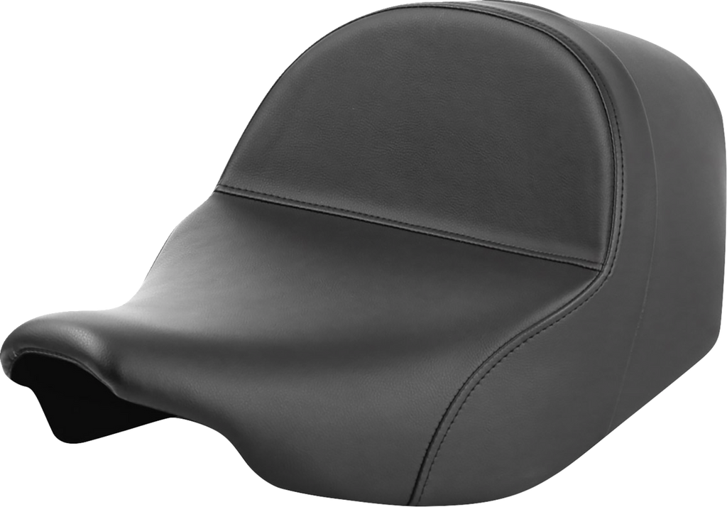 SADDLEMEN Solo Seat - Plain with Saddlehyde Cover for Harley-Davidson FLT/FLH 2023-2024, Part 823-07-0040