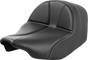 SADDLEMEN Dominator Solo Seat - Carbon Fiber w/ Silver Stitch - FLT/FLH '23-'24 823-07-0042 - Team Dream Rides