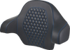 SADDLEMEN Tour Pack Backrest Pad for Harley-Davidson FL 2014-2024 with Honeycomb Design and Blue Stitching