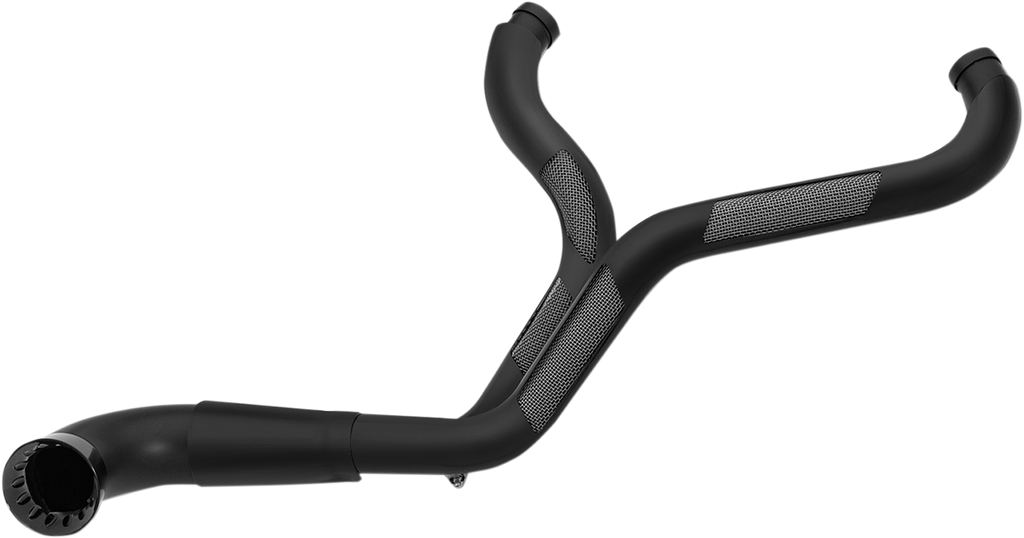 TRASK TM-5700BK 2-Into-1 Nasty Bastard Exhaust System for Harley-Davidson FL (’97-’16) with Black Finish