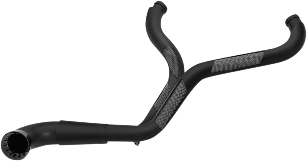 TRASK TM-5720BK 2-into-1 Nasty Bastard Exhaust System with Black Finish