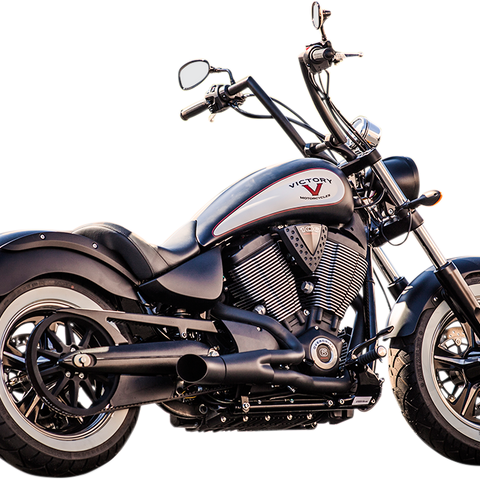 TRASK Hot Rod 2:1 Exhaust - Black - Victory TM-3034BK