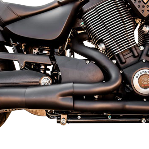 TRASK 2:1 Exhaust - Black - Victory TM-3033BK