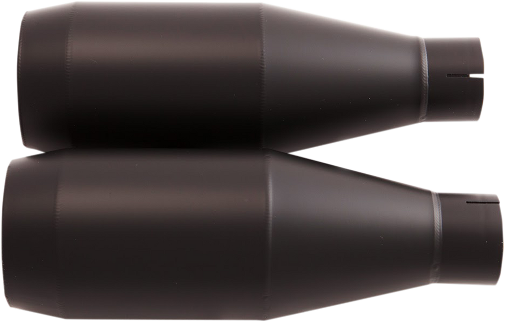 TRASK Slip-On Mufflers - Black TM-3042BK