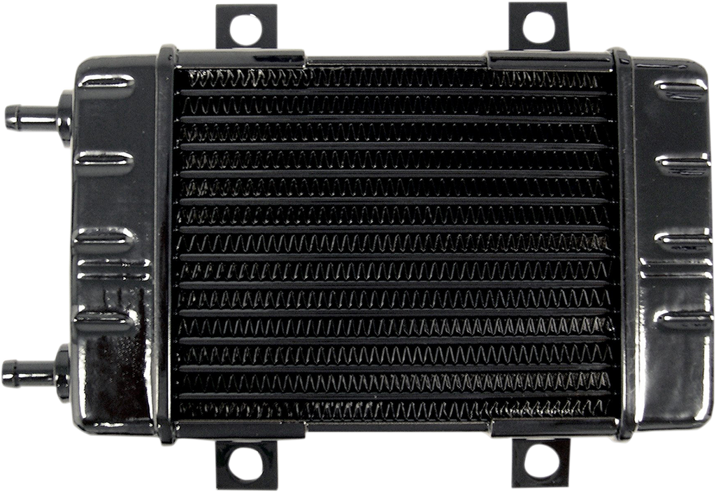 JAGG OIL COOLERS Universal Oil Cooler - 14-Row - Gloss Black 3080 - Team Dream Rides