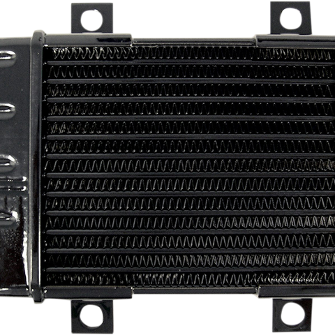 JAGG OIL COOLERS Universal Oil Cooler - 14-Row - Gloss Black 3080 - Team Dream Rides