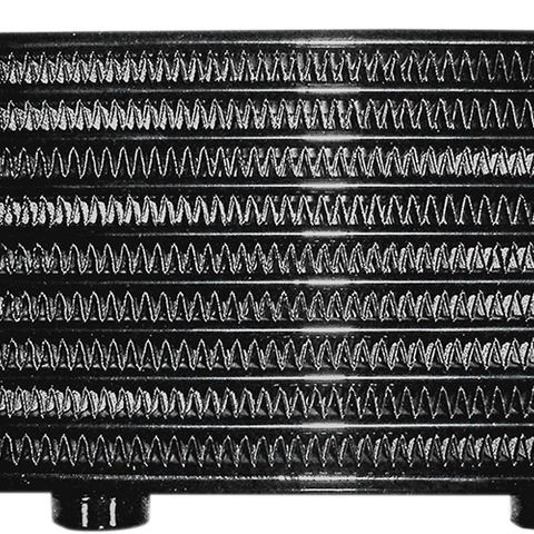 JAGG OIL COOLERS Universal Oil Cooler - 10-Row - Gloss Black 3120 - Team Dream Rides