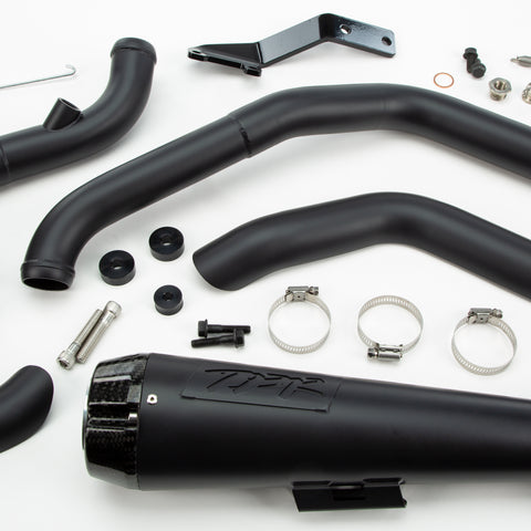 TBR Comp S 2-Into-1 Exhaust System for Harley Davidson Softail Models with Carbon Fiber End Cap