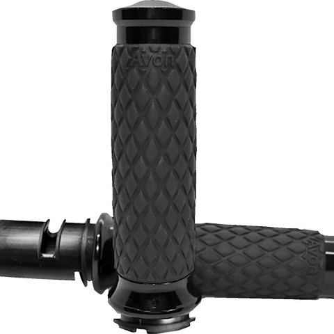 AVON GRIPS Diamond Contour Grips - Black - TBW DIA-65-ANO-F24
