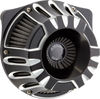 Arlen Ness Inverted Series Deep Cut Black Air Cleaner Kit - Part 600-227