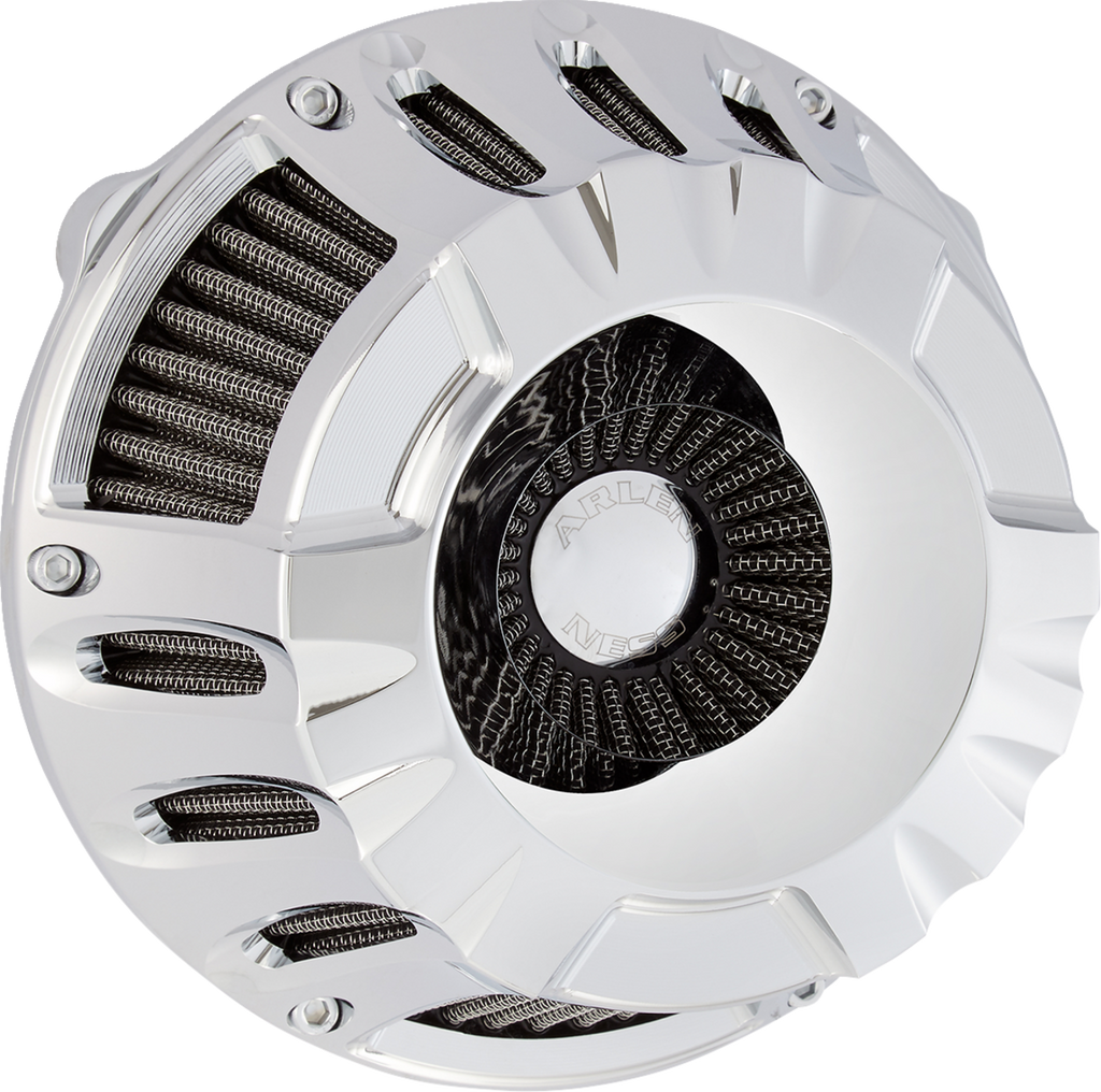 Arlen Ness Inverted Series Deep Cut Air Cleaner Kit – Chrome 600-228