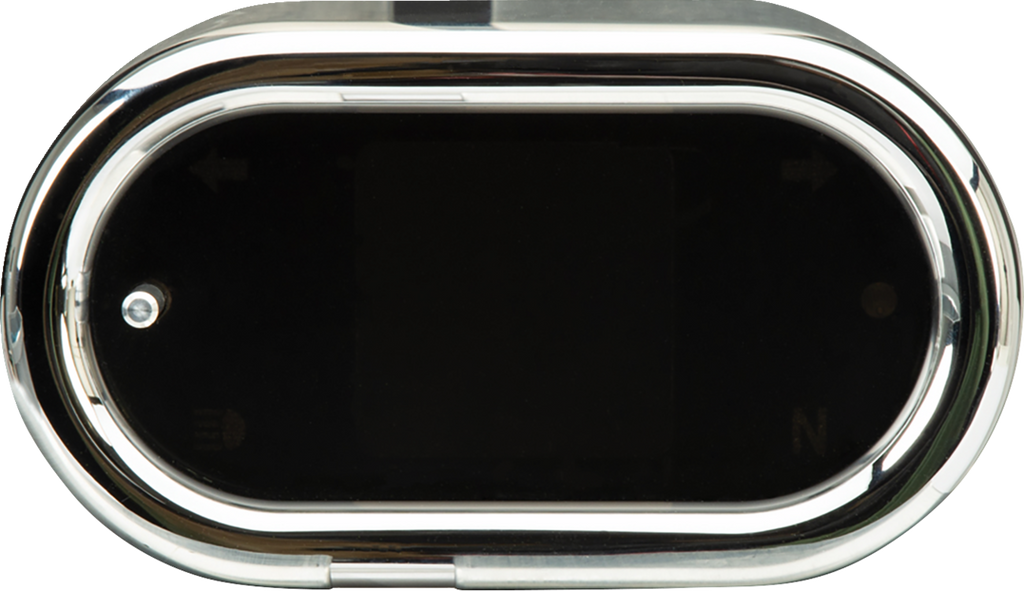 DAKOTA DIGITAL MLX-5400 Handlebar Mount Speedometer with Signals - Chrome Oval Design