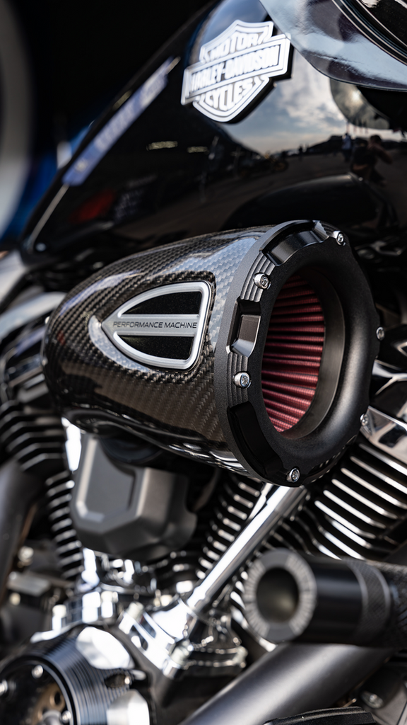 PERFORMANCE MACHINE (PM) C4 Series Air Cleaner Kit - Black Ops* - Big Twin 0206-2162-SMB - Team Dream Rides