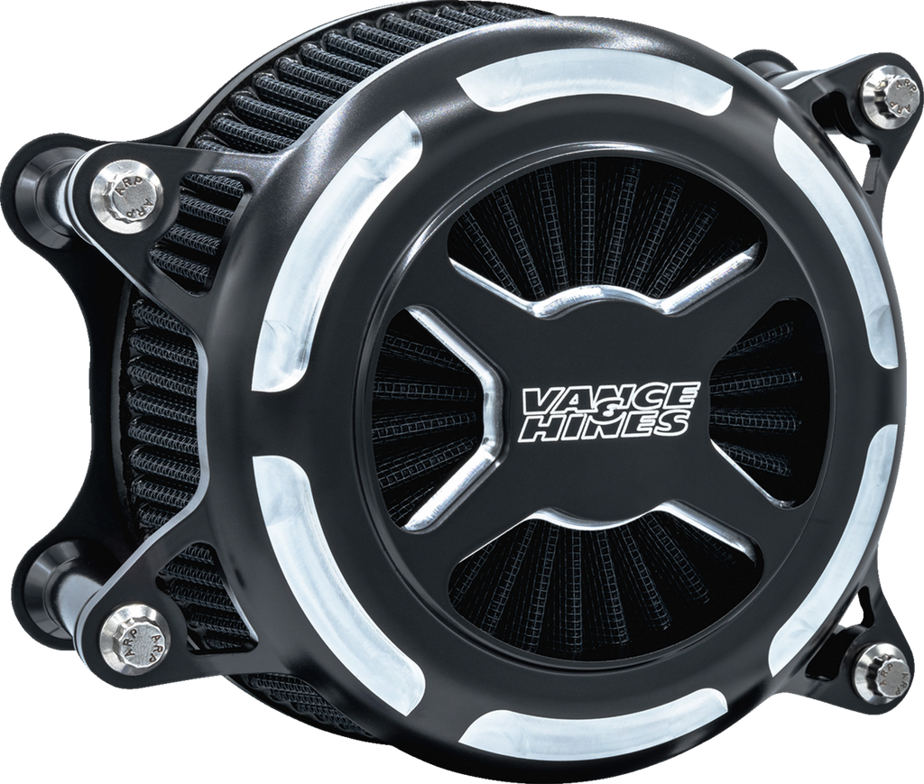 VANCE & HINES VO2 X Air Intake Kit - Black Contrast for Harley Touring and Softail Models 41100