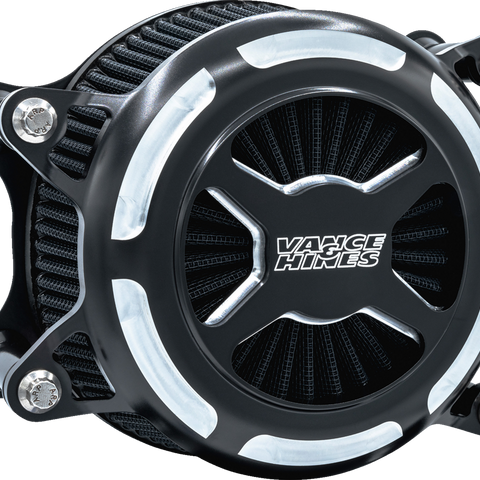 VANCE & HINES VO2 X Air Intake Kit - Black Contrast for Harley Touring and Softail Models 41100