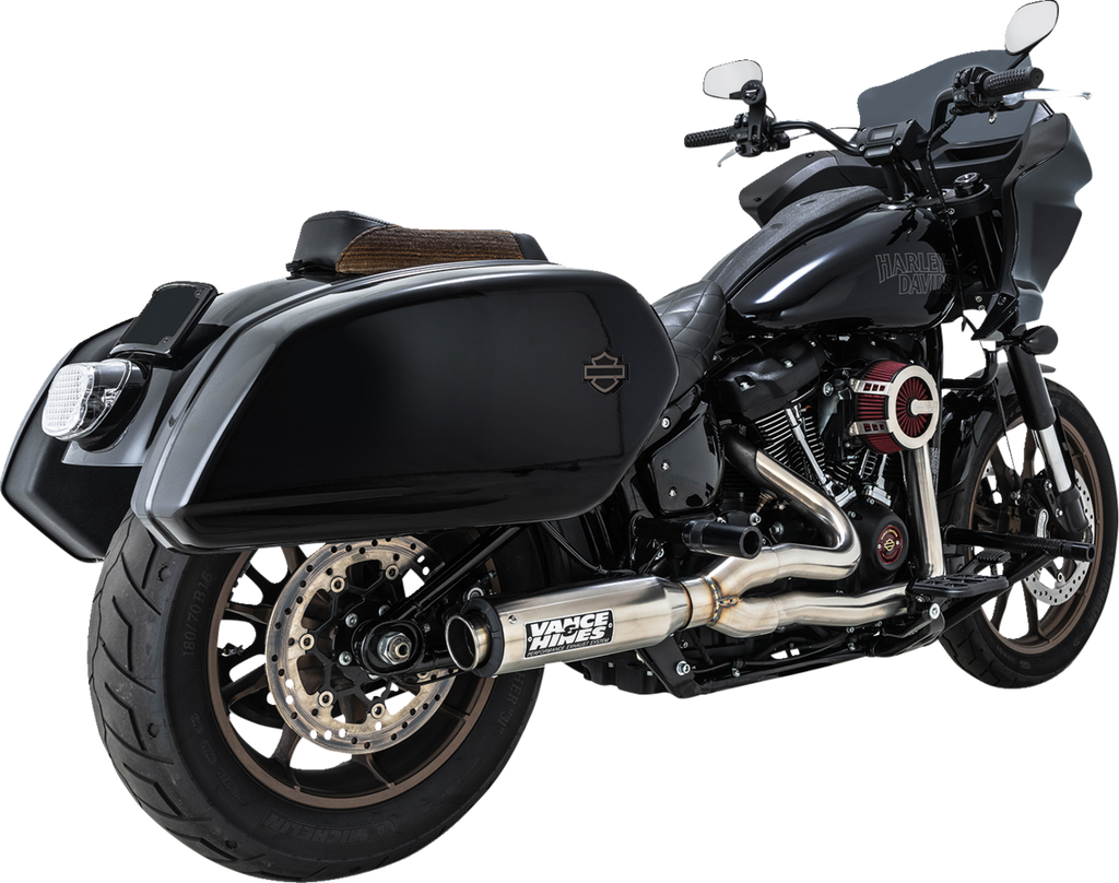 Vance & Hines 27337 Supersport 2-into-1 Exhaust System for Softail with Brushed Finish
